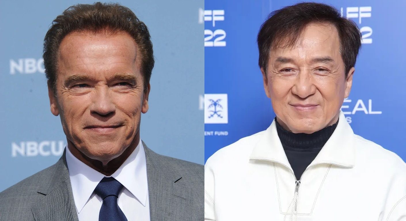 Arnold Schwarzenegger and Jackie Chan 