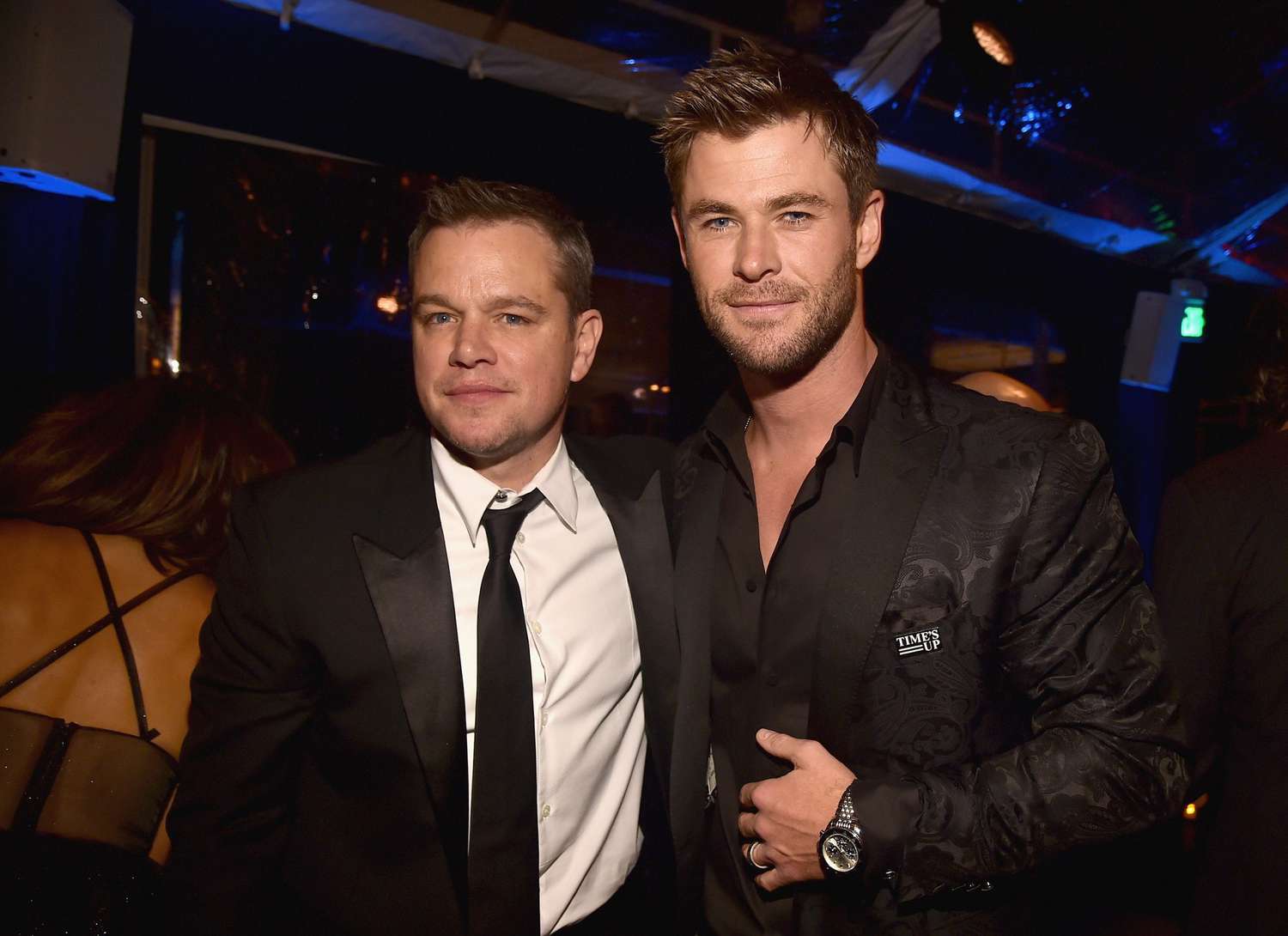 Matt Damon and Chris Hemsworth