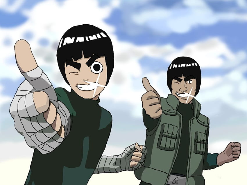 Guy Sensei And Rock Lee