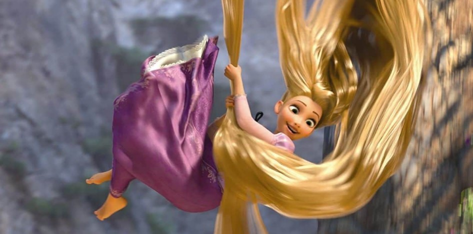 In a Still from Tangled (2010)