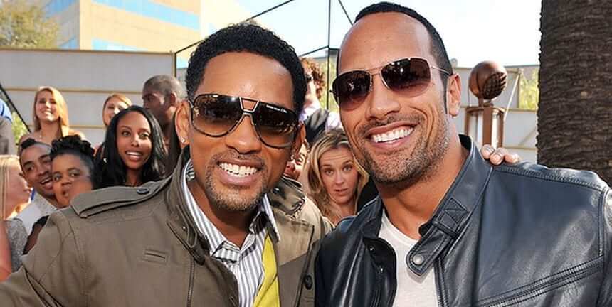 Dwayne Johnson and Will Smith