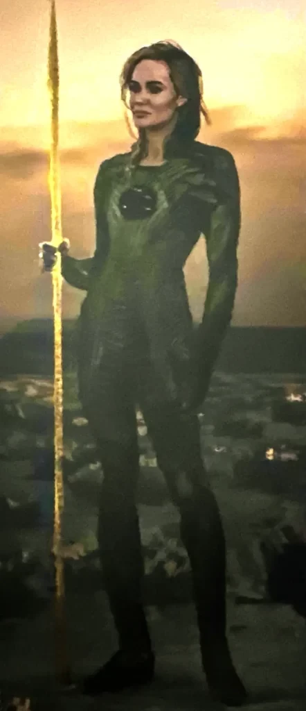 the green spandex suit