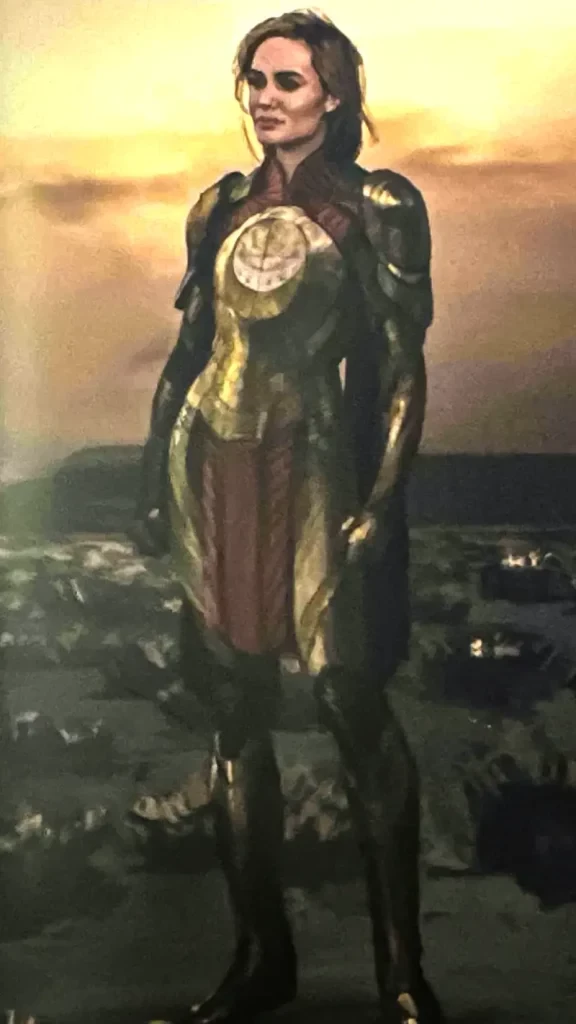 The gold armor with a touch of crimson