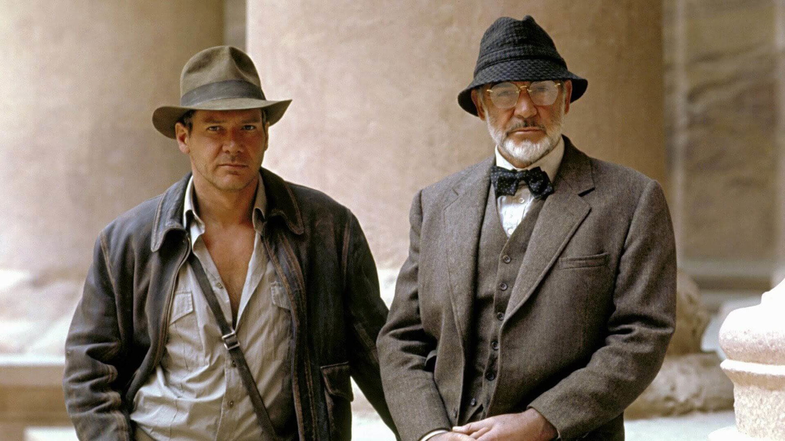 Harrison Ford and Sean Connery