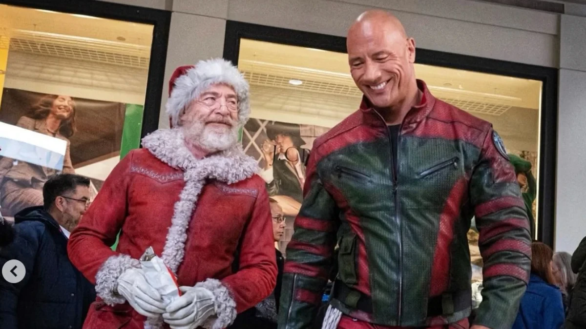 J.K. Simmons with The Rock
