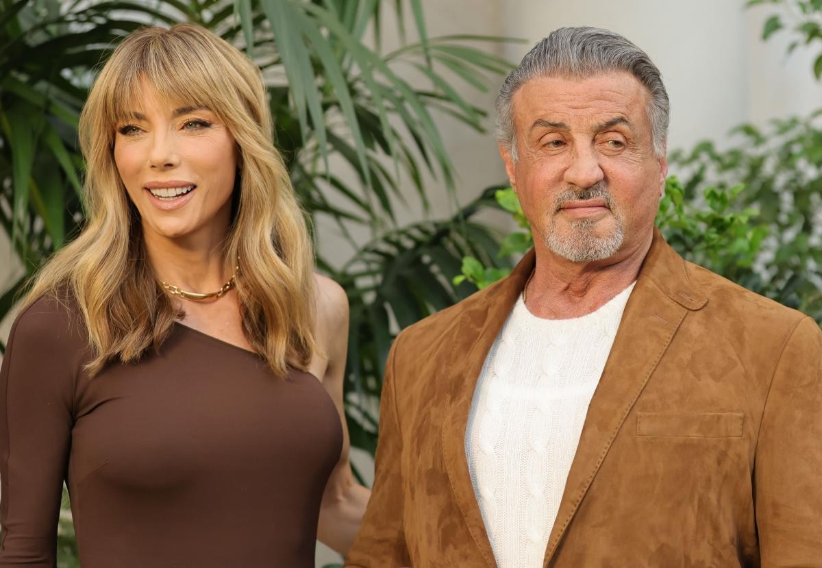 Sylvester Stallone with his wife Jennifer Flavin