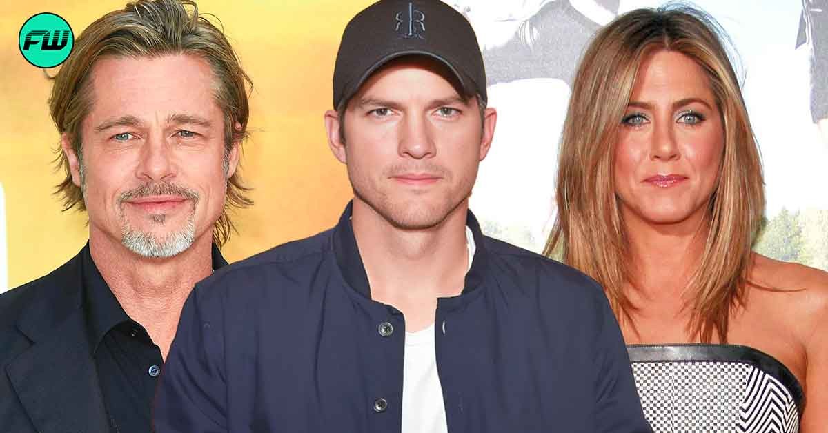 Ashton Kutcher Shamelessly Asked Brad Pitt's Permission To Take Jennifer Aniston Out on a Date For the Sake of Winning a Bet