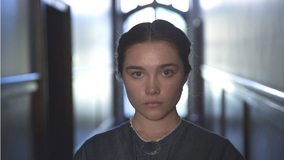 Florence Pugh in a close up shot from Lady Macbeth