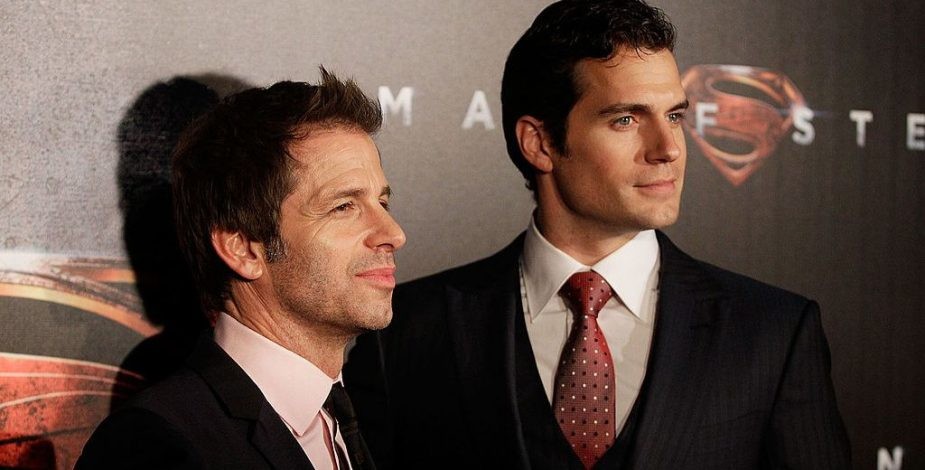 Zack Snyder with Henry Cavill