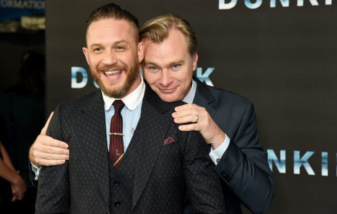 Tom Hardy with director Christopher Nolan