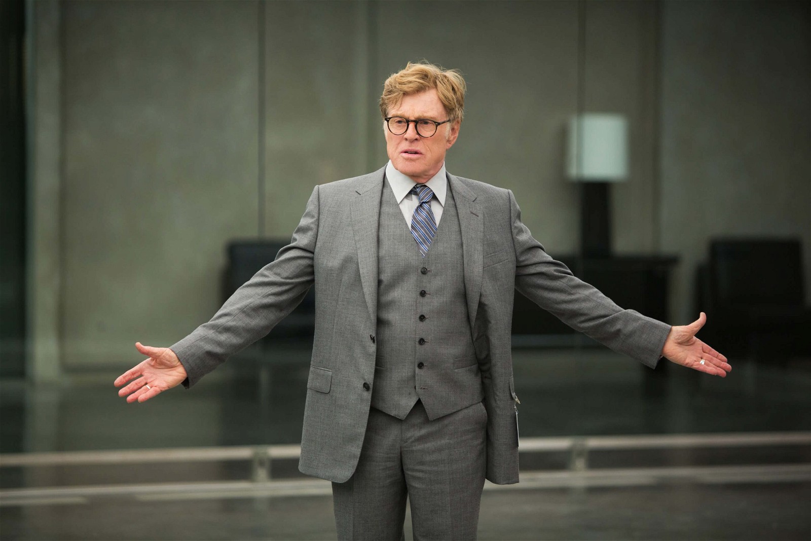 Robert Redford in a still from Captain America: The Winter Soldier