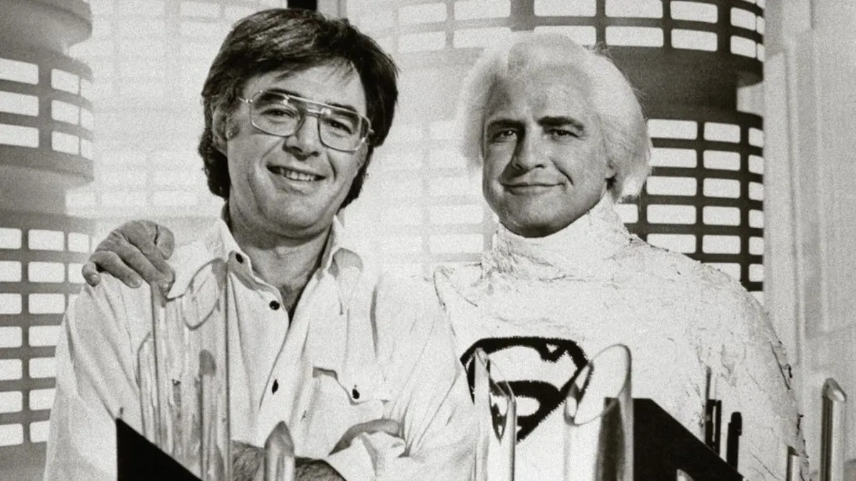 Richard Donner with Marlon Brando