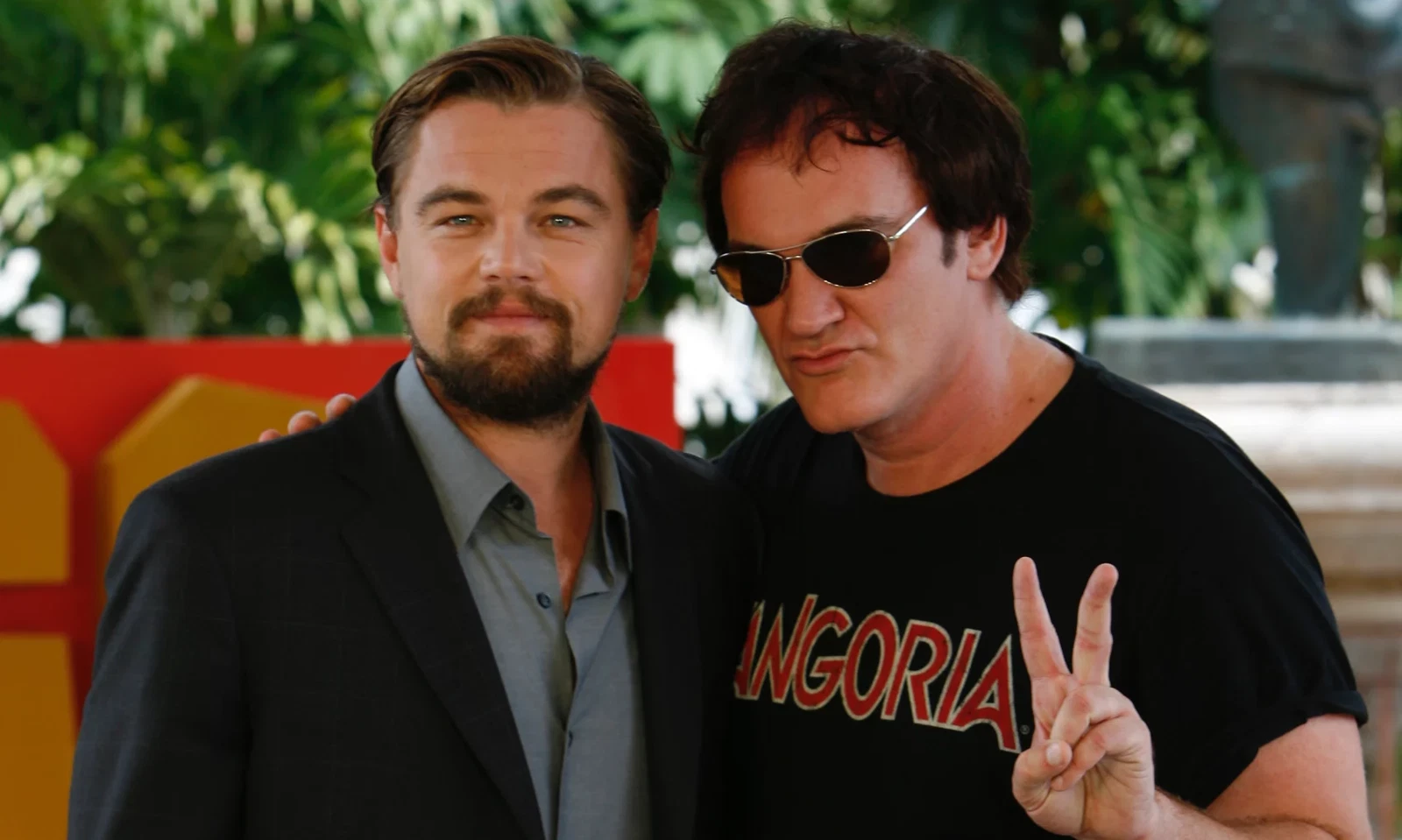 Leonardo DiCaprio with Quentin Tarentino