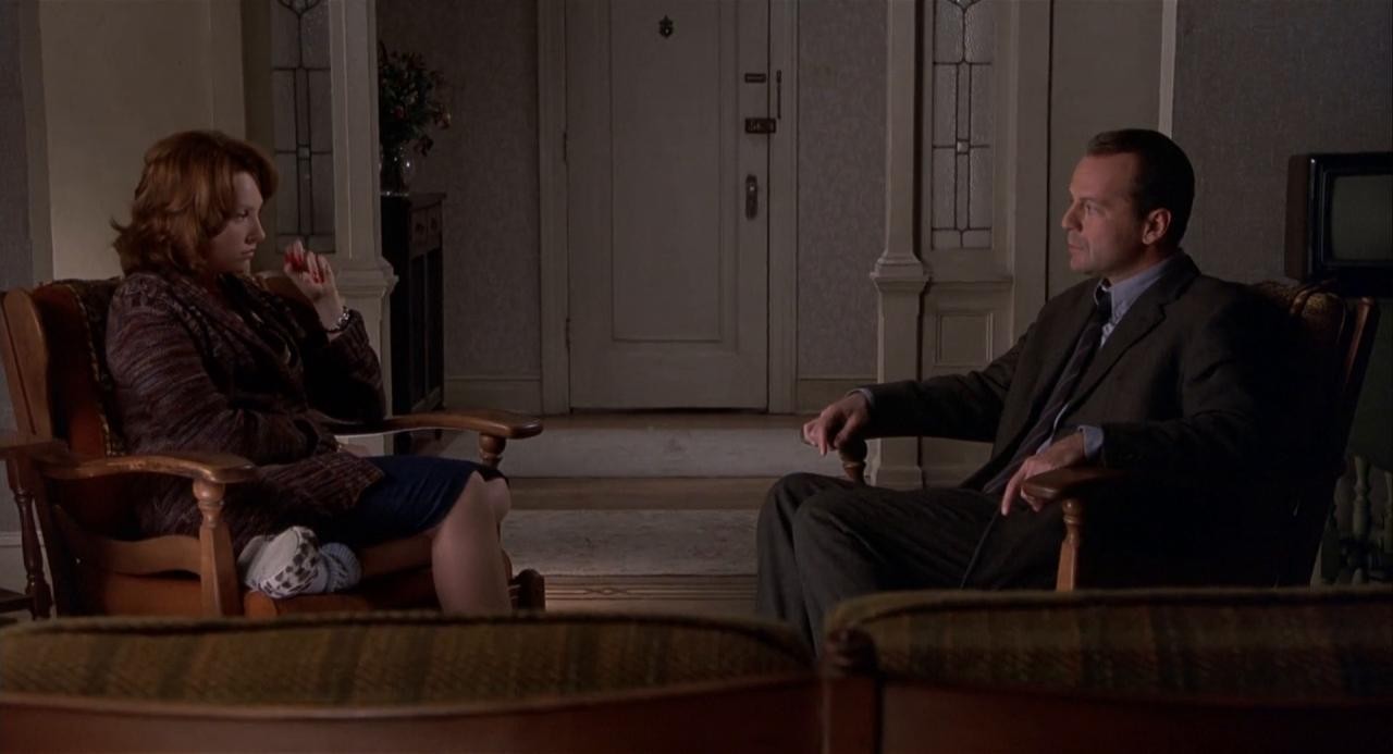 Bruce Willis and Toni Collette in a still from The Sixth Sense 