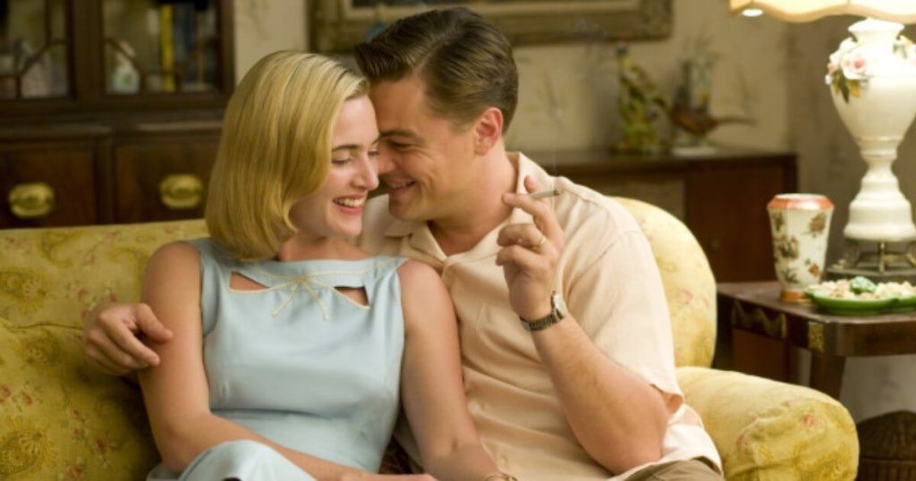 Kate Winslet and Leonardo DiCaprio in a still from Revolutionary Road (2008)