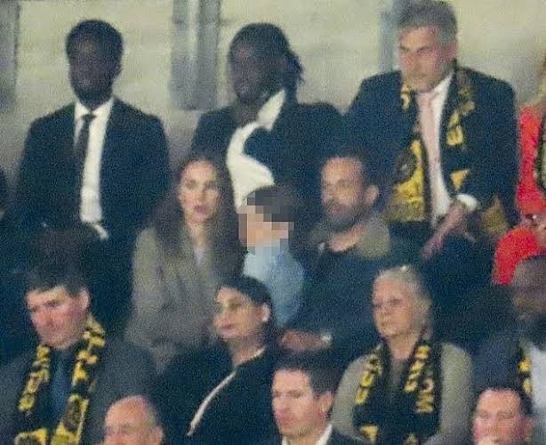 Natalie Portman and Benjamin Millepied with her son spotted at FIFA Women's WC Final