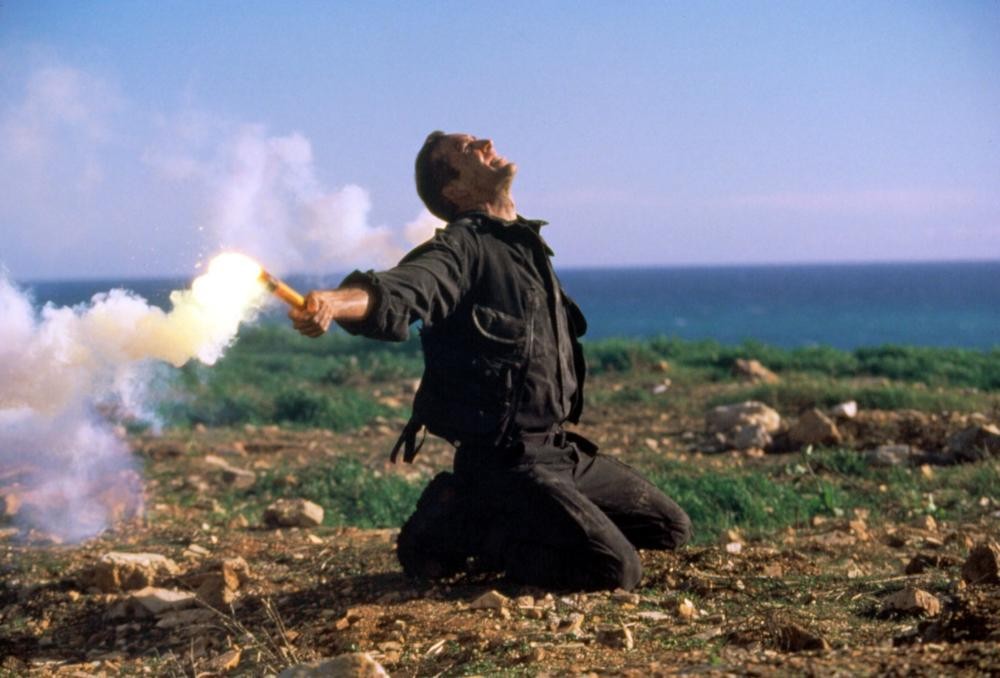 Nicolas Cage in a still from The Rock
