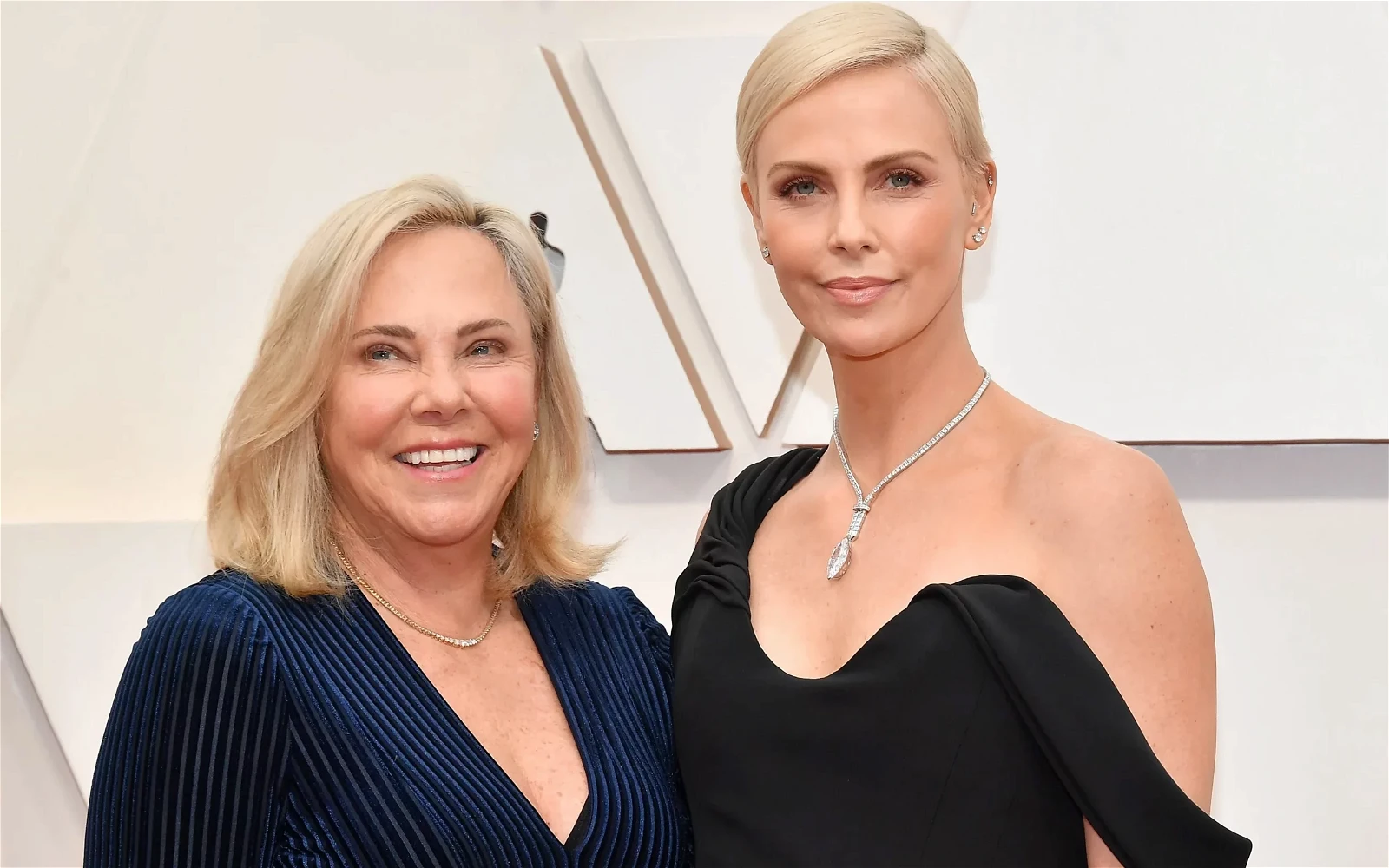 Charlize Theron with her mother, Gerda 