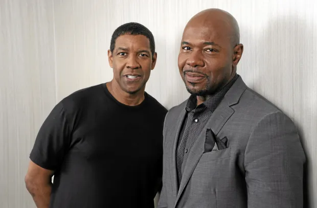 Antoine Fuqua with Denzel Washington