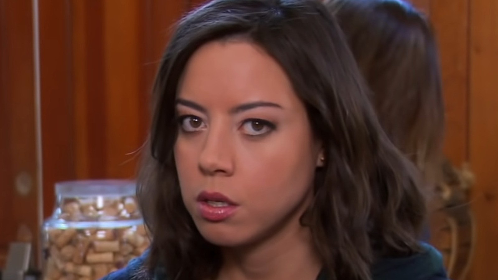 Aubrey Plaza as April Ludgate in Parks and Rec.