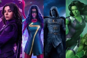 L-R: Hawkeye, Ms. Marvel, Moon Knight, She-Hulk