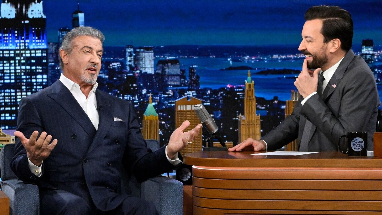 Sylvester Stallone appeared in the The Tonight Show Starring Jimmy Fallon