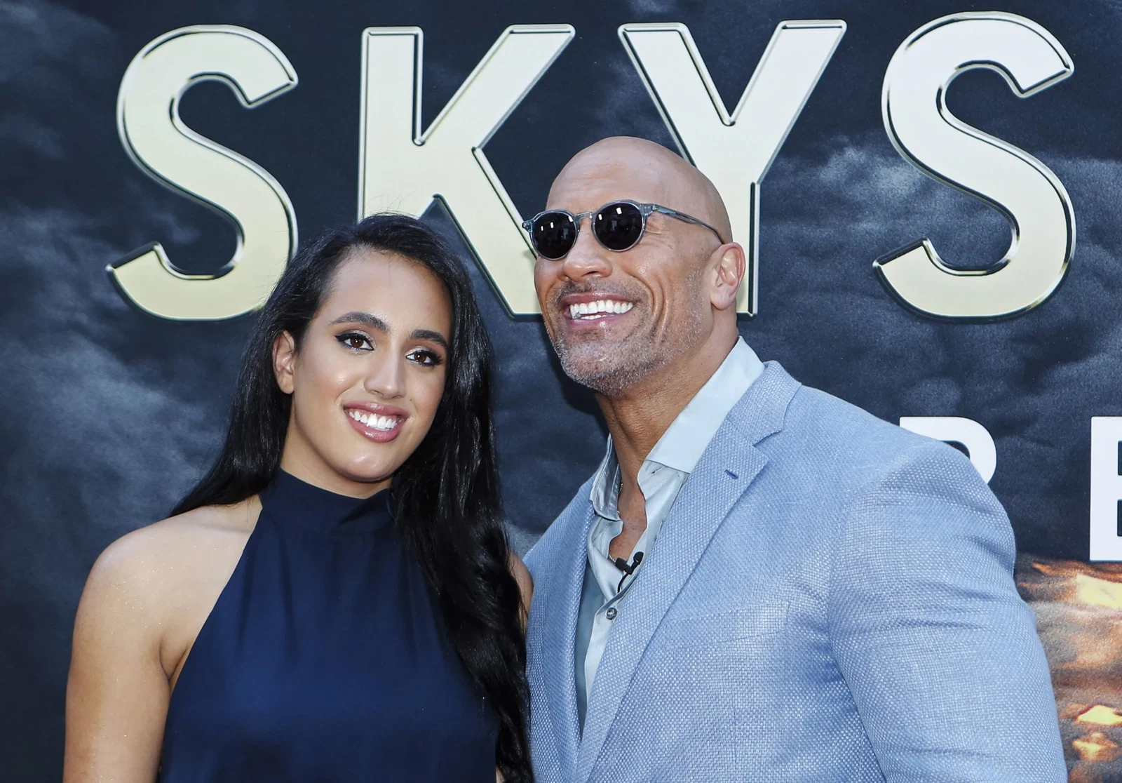 Dwayne Johnson and Simone Johnson