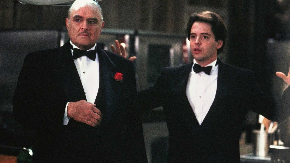 Marlon Brando and Matthew Broderick in The Freshman