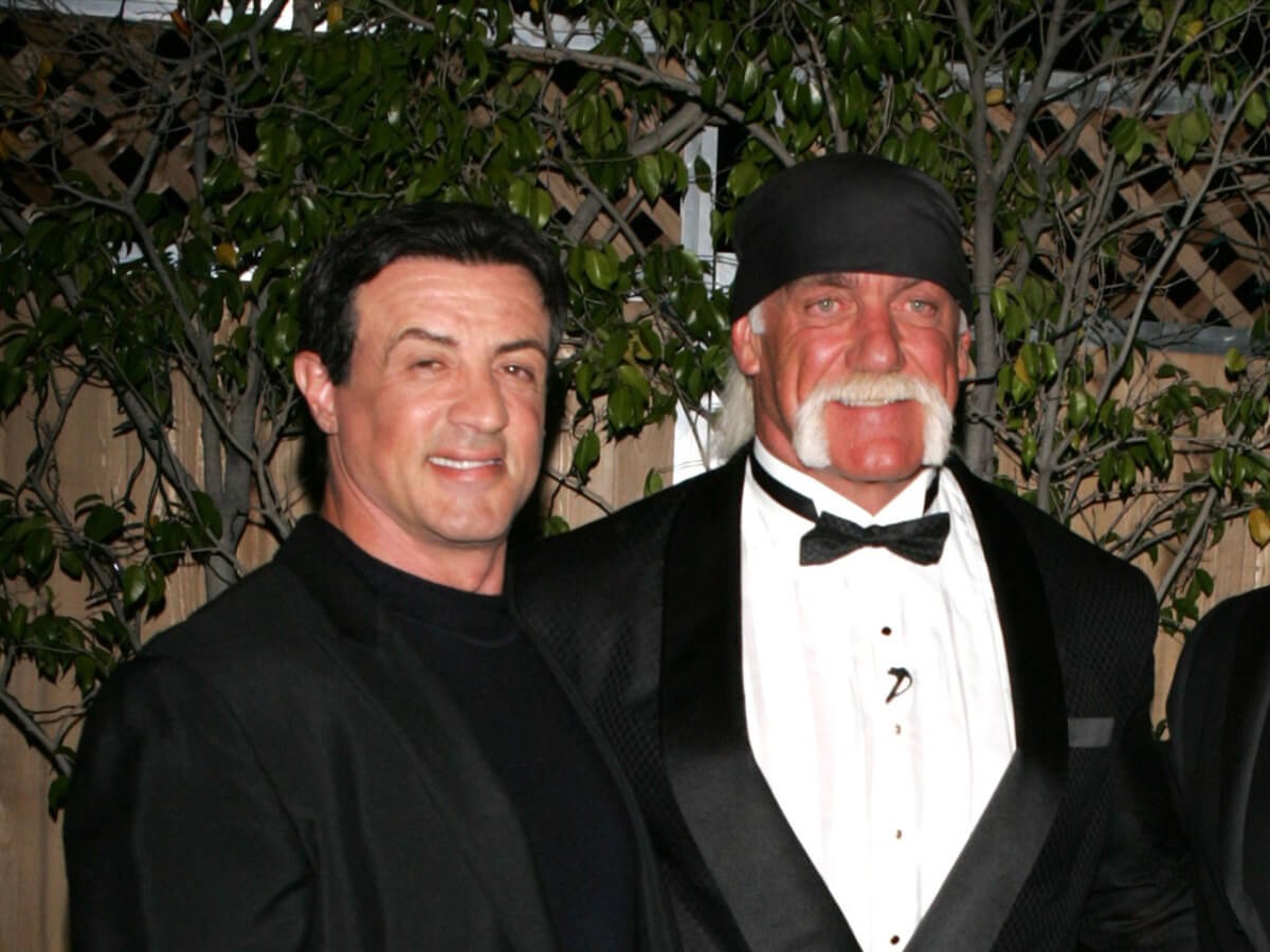 Sylvester Stallone with Hulk Hogan