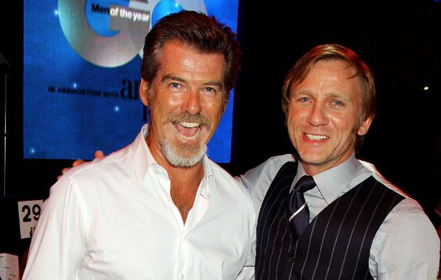 Pierce Brosnan and Daniel Craig