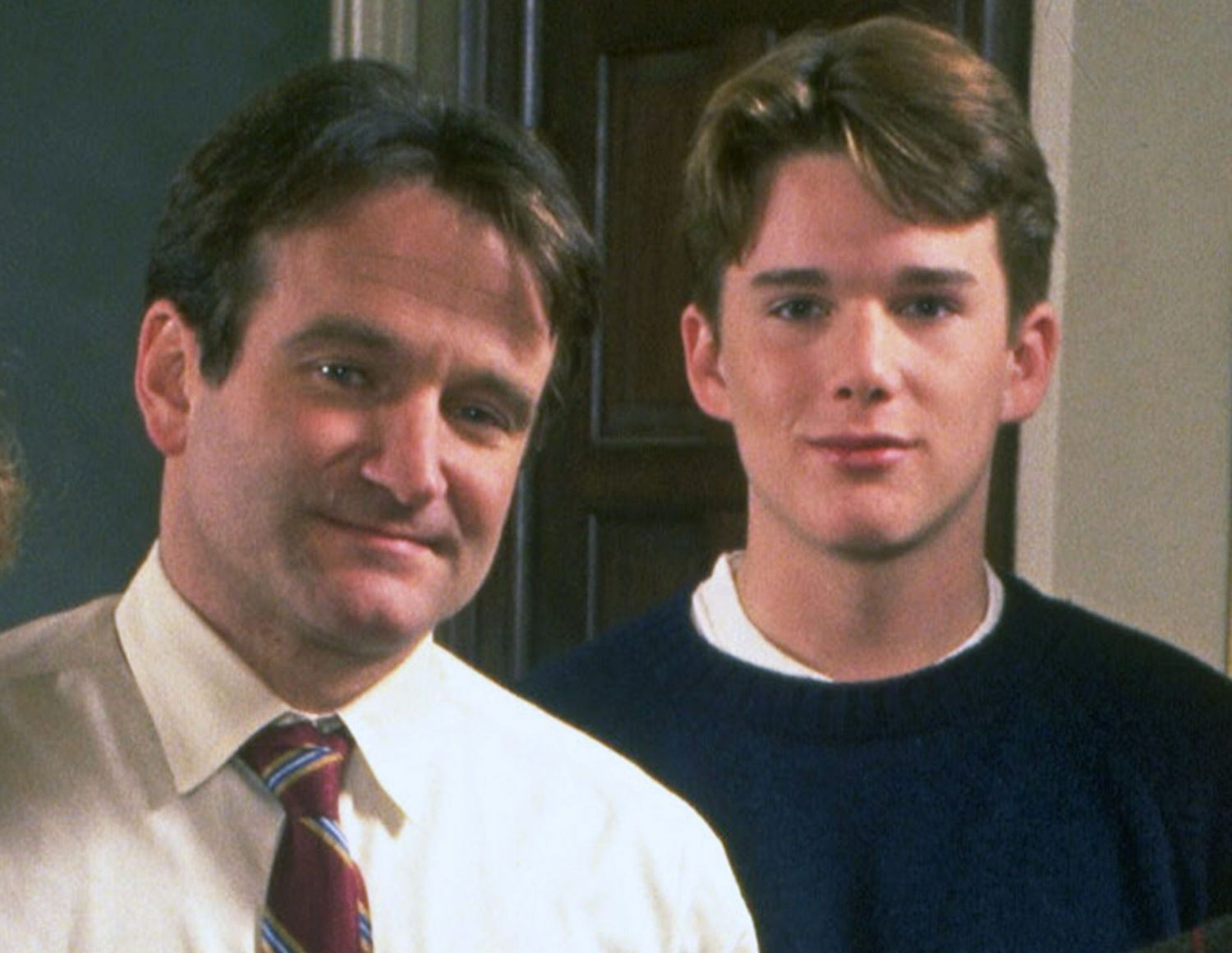 Robin Williams and Ethan Hawke in Dead Poets Society