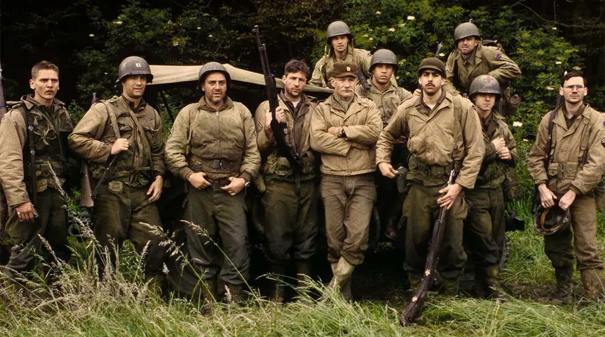 The cast of Saving Private Ryan