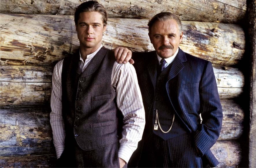Brad Pitt and Anthony Hopkins in Legends of the Fall (1994).