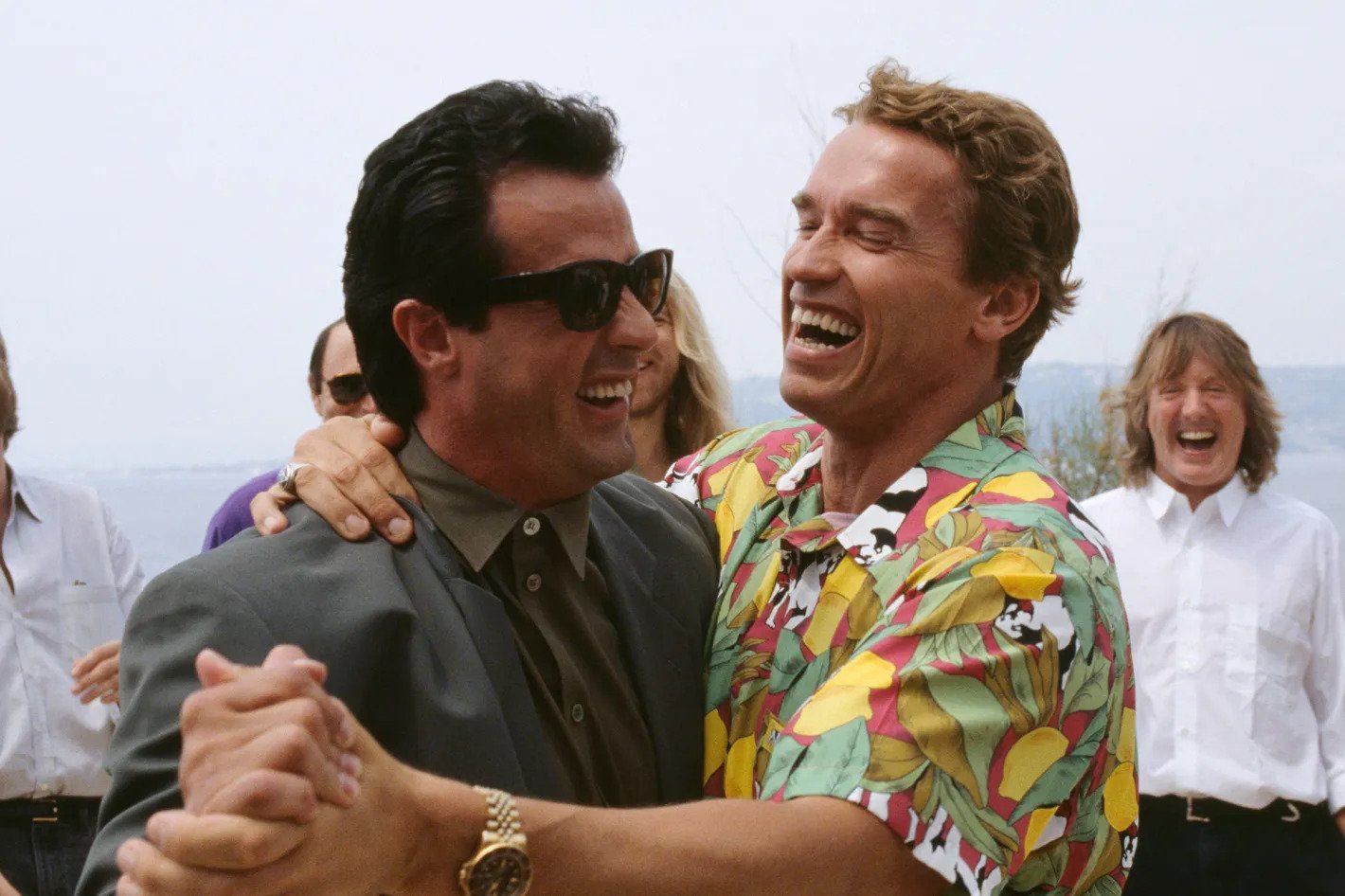 Arnold Schwarzenegger and Sylvester Stallone