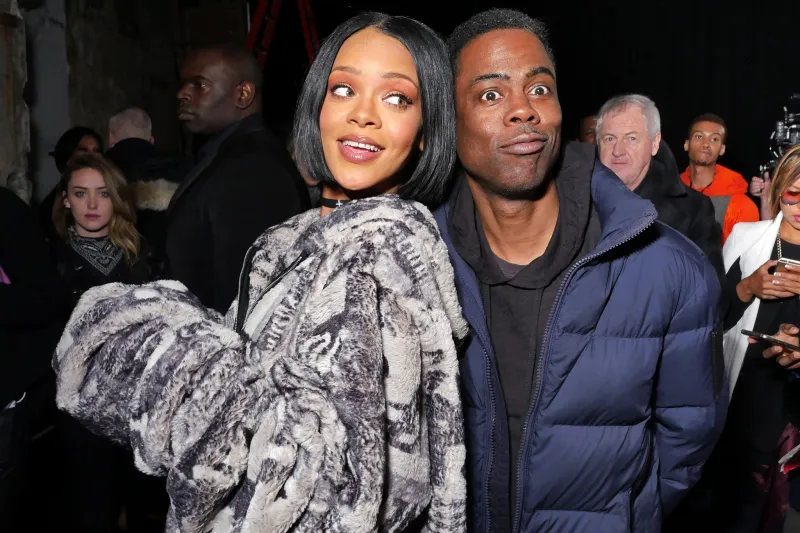 Rihanna and Chris Rock