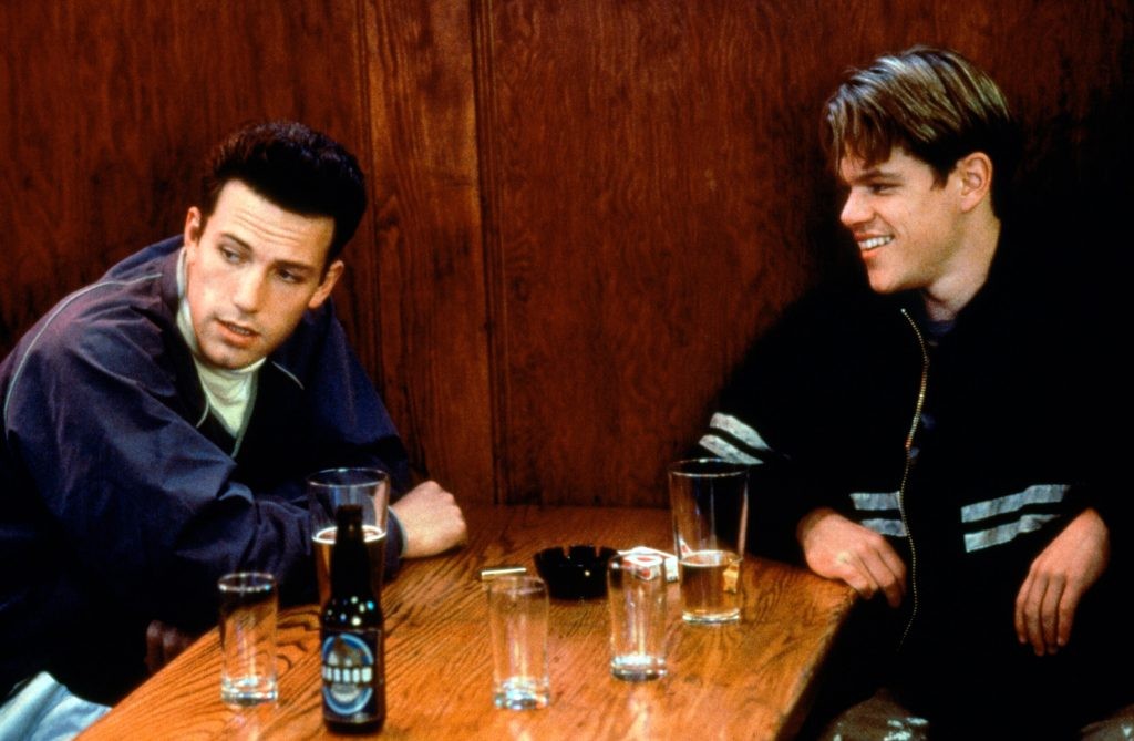 Ben Affleck and Matt Damon in a still from Good Will Hunting (1997)
