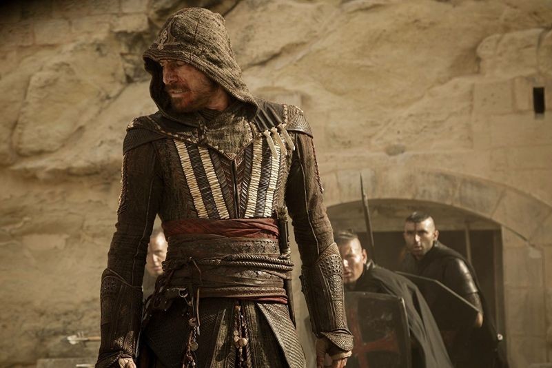 Michael Fassbender in a still from Assassin's Creed 