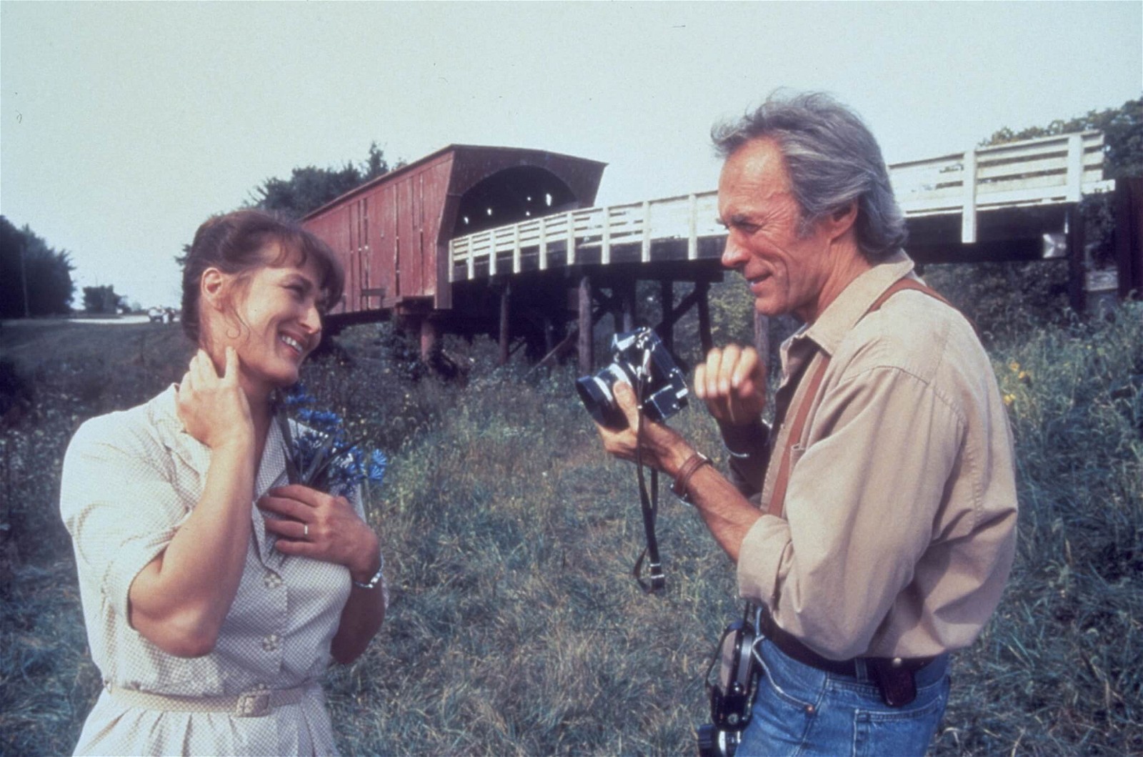 Meryl Streep and Clint Eastwood in a still from The Bridges of Madison County