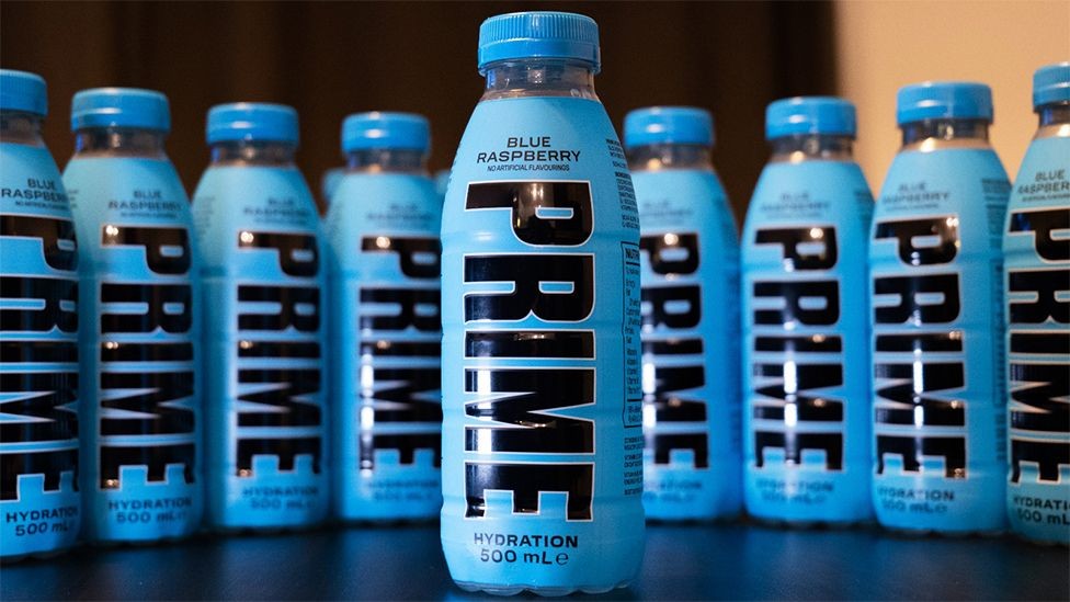 Samples of the energy drink Prime