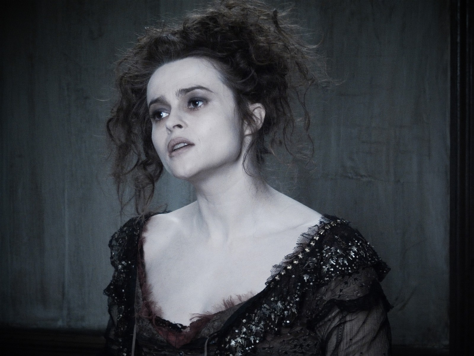 Helena Bonham Carter as Mrs. Lovett in a still from Sweeney Todd: The Demon Barber of Fleet Street 