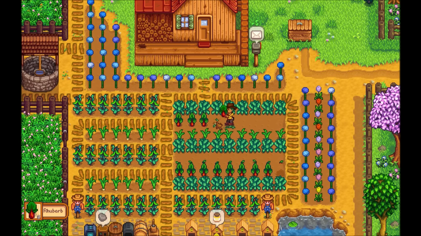Stardew Valley character farming