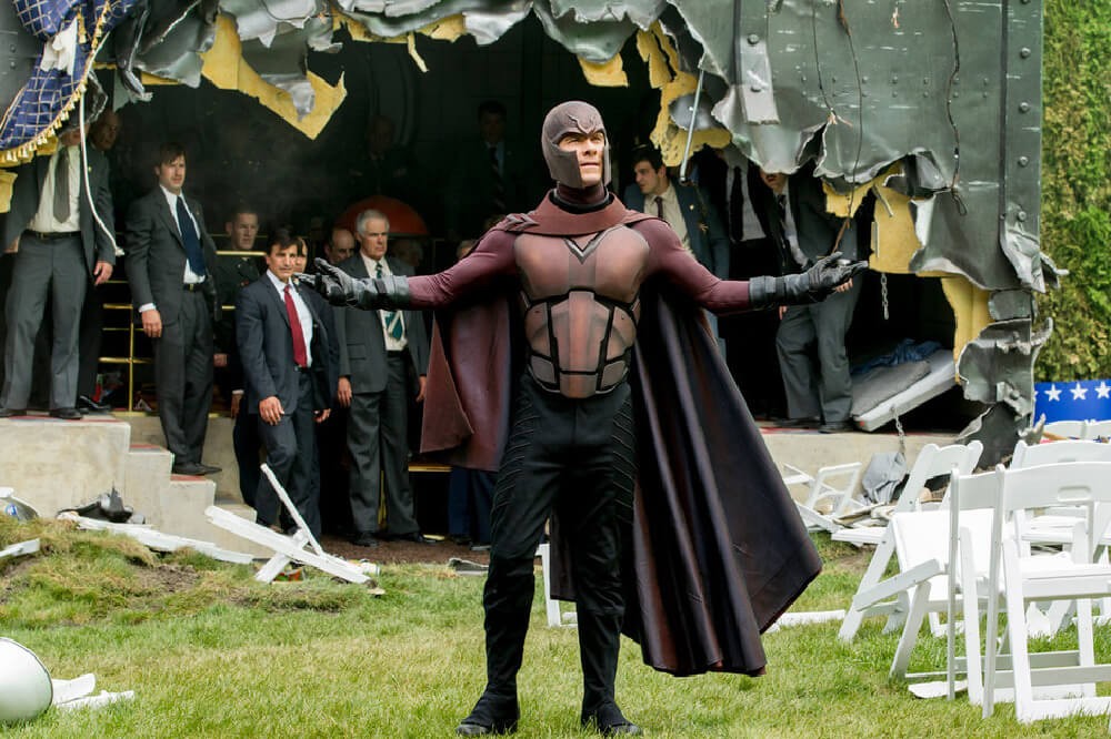 Michael Fassbender as Magneto in a still from X-Men: Days of Future Past (2014)