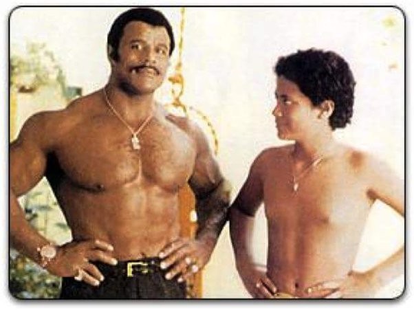 Dwayne Johnson and his father
