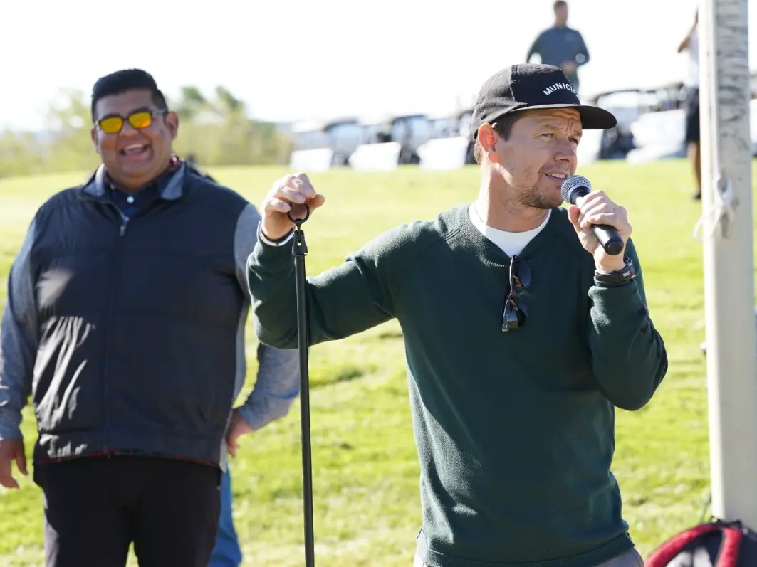 Mark Wahlberg at charity golf tournament