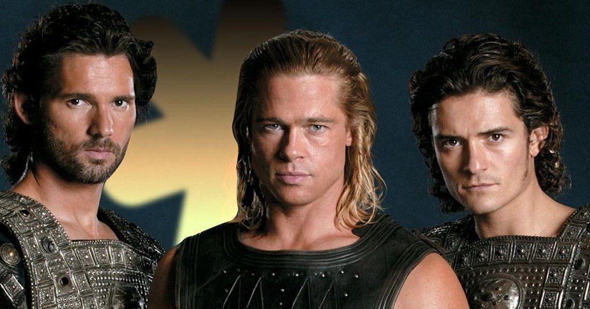 Eric Bana, Brad Pitt and Orlando Bloom starred in Troy
