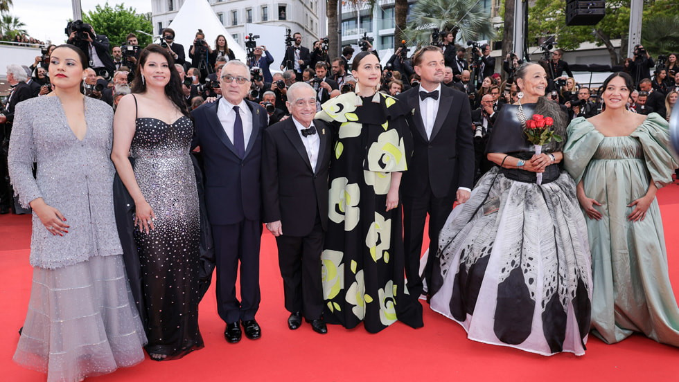The cast and crew of the film at the 2023 Cannes Film Festival