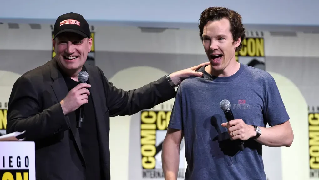 Kevin Feige and Benedict Cumberbatch