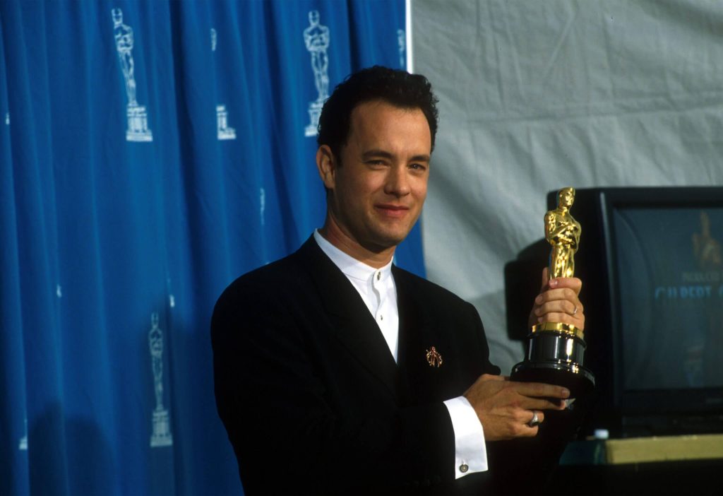 Tom Hanks won an Oscar for his outstanding performance in Philadelphia