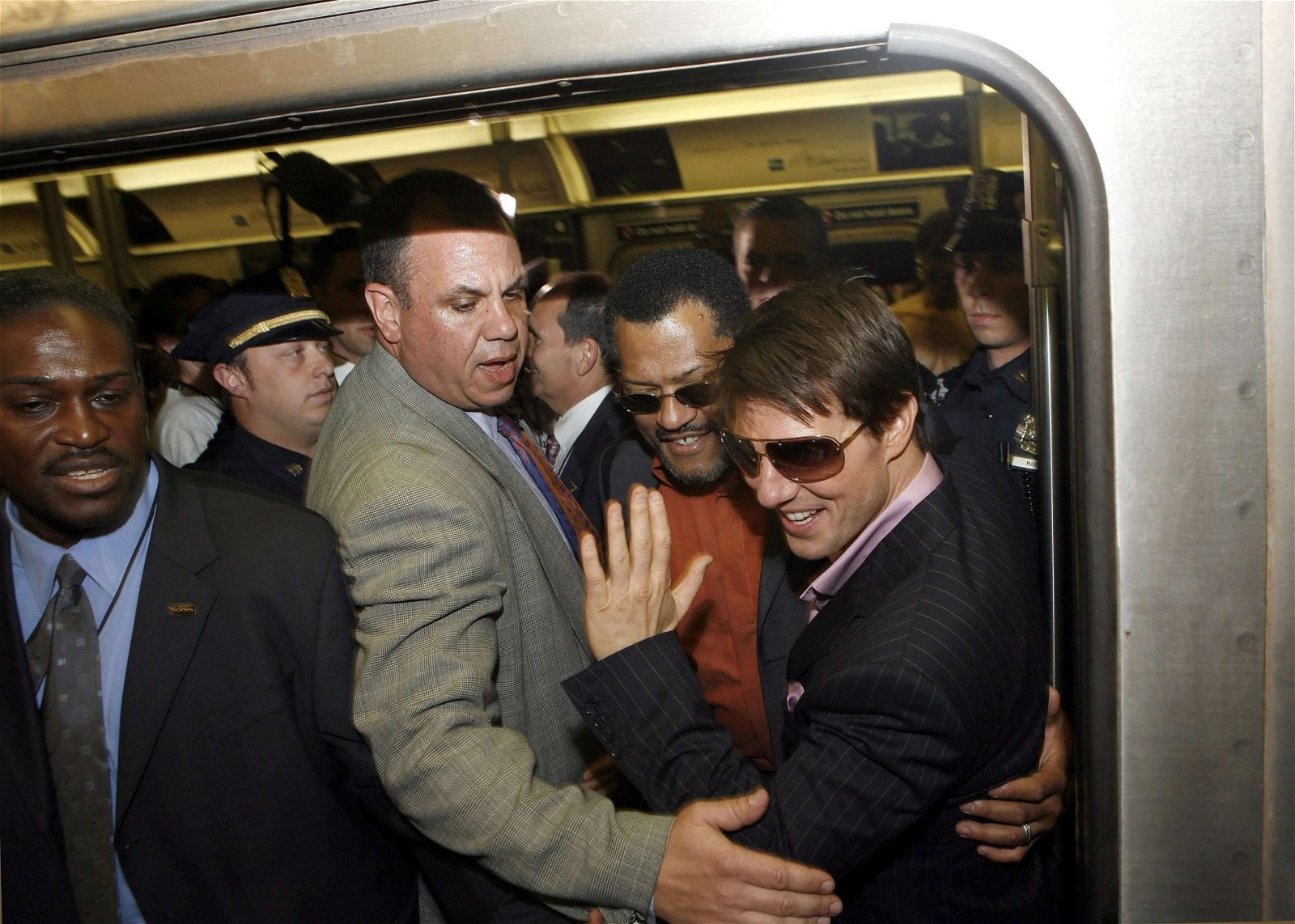 Tom Cruise in a subway