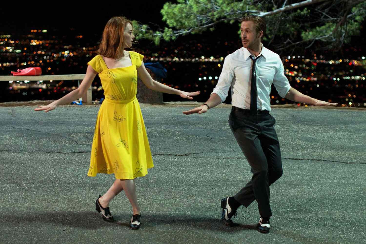 Ryan Gosling and Emma Stone in a still from La La Land